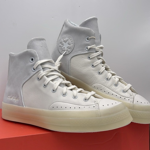 Converse WMNS CHUCK 70 MARQUIS HI VINTAGE WHITE/MOONBATHE A05620C Platforms - Picture 7 of 16